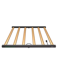 Growers Choice ROI-F720 LED grow light with gold bars and black frame on a white background.