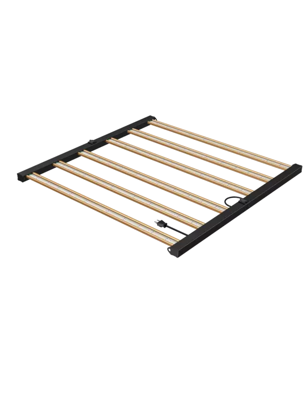 Growers Choice ROI-F720 LED grow light with 6 bars and adjustable dimmer.