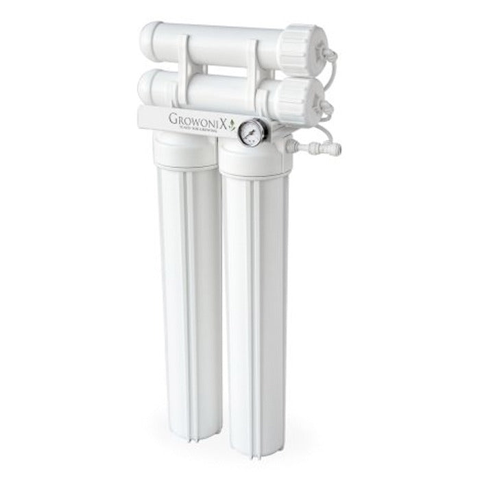 White GrowoniX EX400 Tall Reverse Osmosis Filter, 400 GPD.