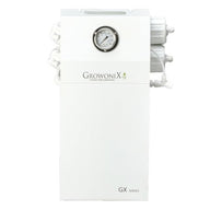 GrowoniX GX400 400GPD reverse osmosis filter with gauge and tubing.