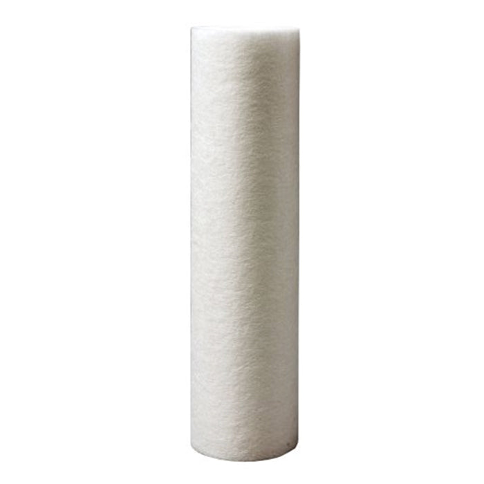 White spun sediment water filter cartridge, cylinder shape