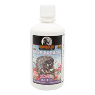 Humboldt County's Own Deep Breath fertilizer bottle with label.