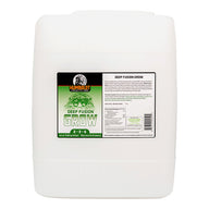 White 5-gallon jug of Humboldt County's Own Deep Fusion Grow fertilizer with label.