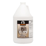 Humboldt County's Own Gravitation #10 fertilizer gallon jug, front view.