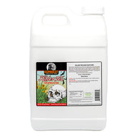 White gallon jug of Humboldt County's Own Killer Tea, a pure worm casting liquid fertilizer.