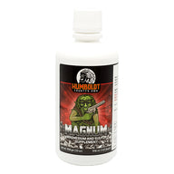 White bottle of Humboldt County's Own Magnum Magnesium and Sulfur Supplement, featuring a green creature with a gun.