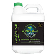 Hygrozyme Horticultural Enzyme Formula 10L jug with green cap and label.