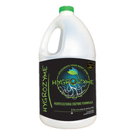 HygroZyme Horticultural Enzyme Formula 4L jug with green cap and black label showing roots.