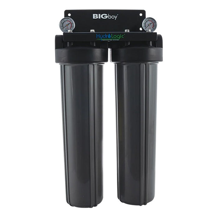 HydroLogic BIGboy dual-stage water filter with KDF85 and carbon filters.