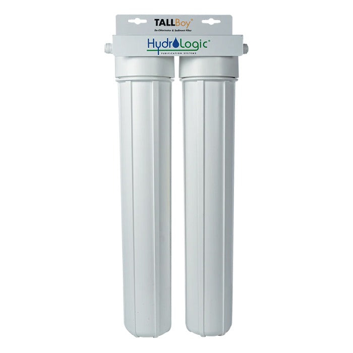 HydroLogic TALLBoy dual water filter system for de-chlorinating and sediment removal.
