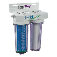 HydroLogic smallBoy de-chlorinator & sediment filter with clear housings.