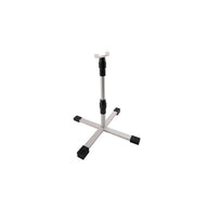 IONLED Under Canopy Tripod Stand with adjustable silver pole, cross base, black feet, and top holder.