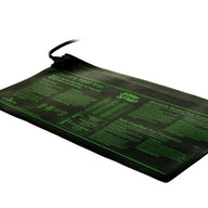 Jump Start 17W seedling heat mat for germination, black with green text.