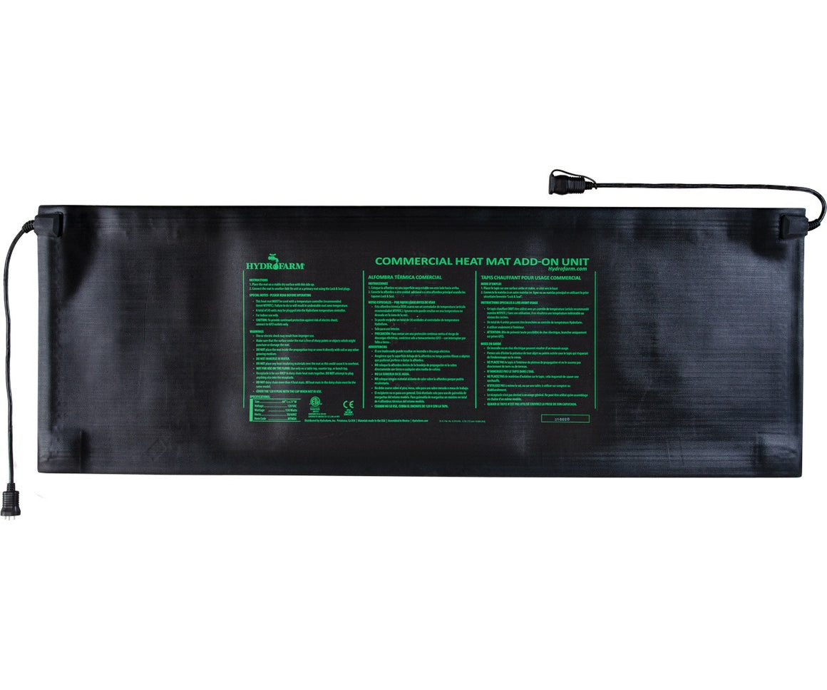 Hydrofarm Commercial Heat Mat Add-On Unit for seedlings.