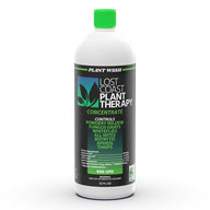 Lost Coast Plant Therapy concentrate spray bottle with green cap and label for plant pest control.