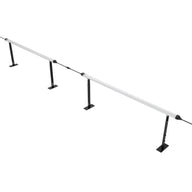Three silver Mammoth Lighting LED bars on black stands, connected by cables. Sunspec Spectrum for clone/inter-canopy.