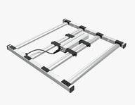 Mammoth Lighting Nova Sun Series 4-Bar LED grow light with aluminum frame and black clips on white background.