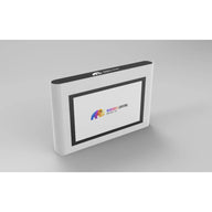 White Mammoth Lighting touch screen controller with colorful logo and 