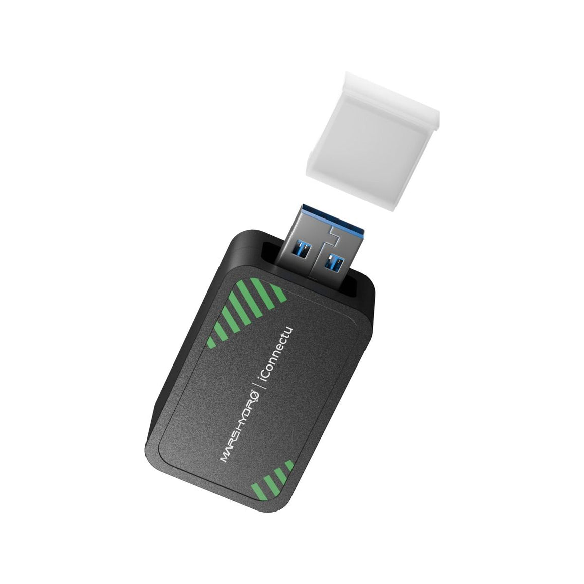 Mars Hydro iConnect smart controller USB adapter with green accents and clear cap.