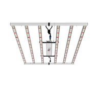 Top-down Medic Grow Fold-650 full spectrum LED grow light, 6 bars, central driver.