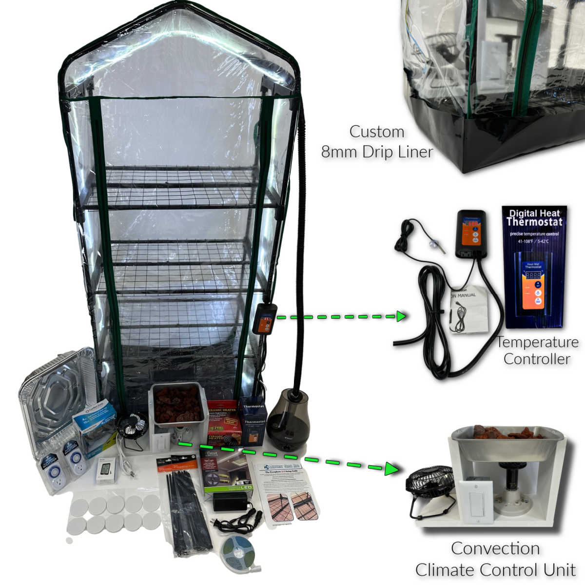 automated mushroom grow tent The Mushroom Ecosphere 3.0
