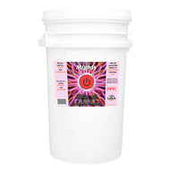 NPK Mighty 7-gallon bucket with a pink and purple lightning bolt label and a red power button icon.