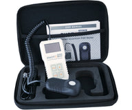PHOTOBIO Advanced Quantum PAR Meter in black case with user manual and accessories.