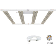PHOTOBIO MX2 680W LED grow light with white frame, multiple LED panels, and a coiled 277V L7-20P power cord.