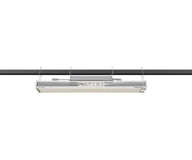 PHOTOBIO TX2 800W LED grow light suspended from a black bar.