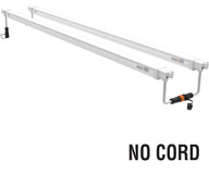 Two white PHOTOBIO VP LED grow lights, no power cord, white background with 