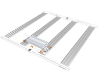Photobio MX2 680W LED grow light with silver heat sinks and white frame.