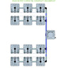 Alien Hydroponics RAIN System - 12 Pot 4 Row Kit