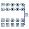 Alien Hydroponics RAIN System - 20 Pot 4 Row Kit