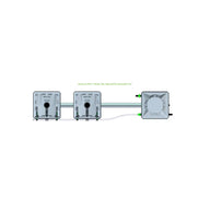 Alien Hydroponics RAIN System - 2 Pot 1 Row 15L Remote Header Kit