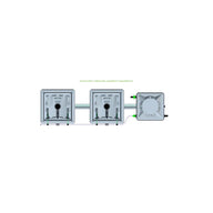 Alien Hydroponics RAIN System - 2 Pot 1 Row 30L Compact Header Kit