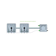 Alien Hydroponics RAIN System - 2 Pot 1 Row 30L Remote Header Kit