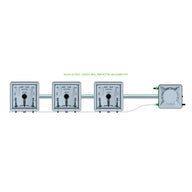 Alien Hydroponics RAIN System - 3 Pot 1 Row 30L Remote Header Kit 