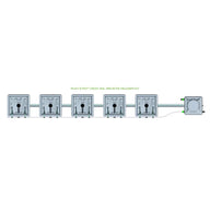 Alien Hydroponics RAIN System - 5 Pot 1 Row 30L Remote Header Kit