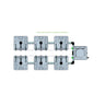 Alien Hydroponics RAIN System - 6 Pot 2 Row Kit