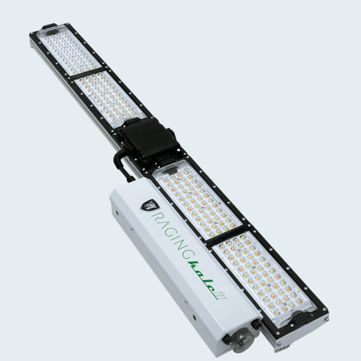 ScynceLED Raging Kale II Veg LED grow light with white housing and multiple LED panels.