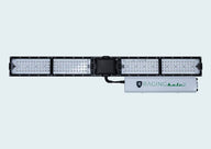 ScynceLED Raging Kale II grow light bar with 4 panels of LEDs and a white ballast.