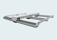 ScynceLED Raging Kush 2 full spectrum LED grow light with silver aluminum frame and white housing.