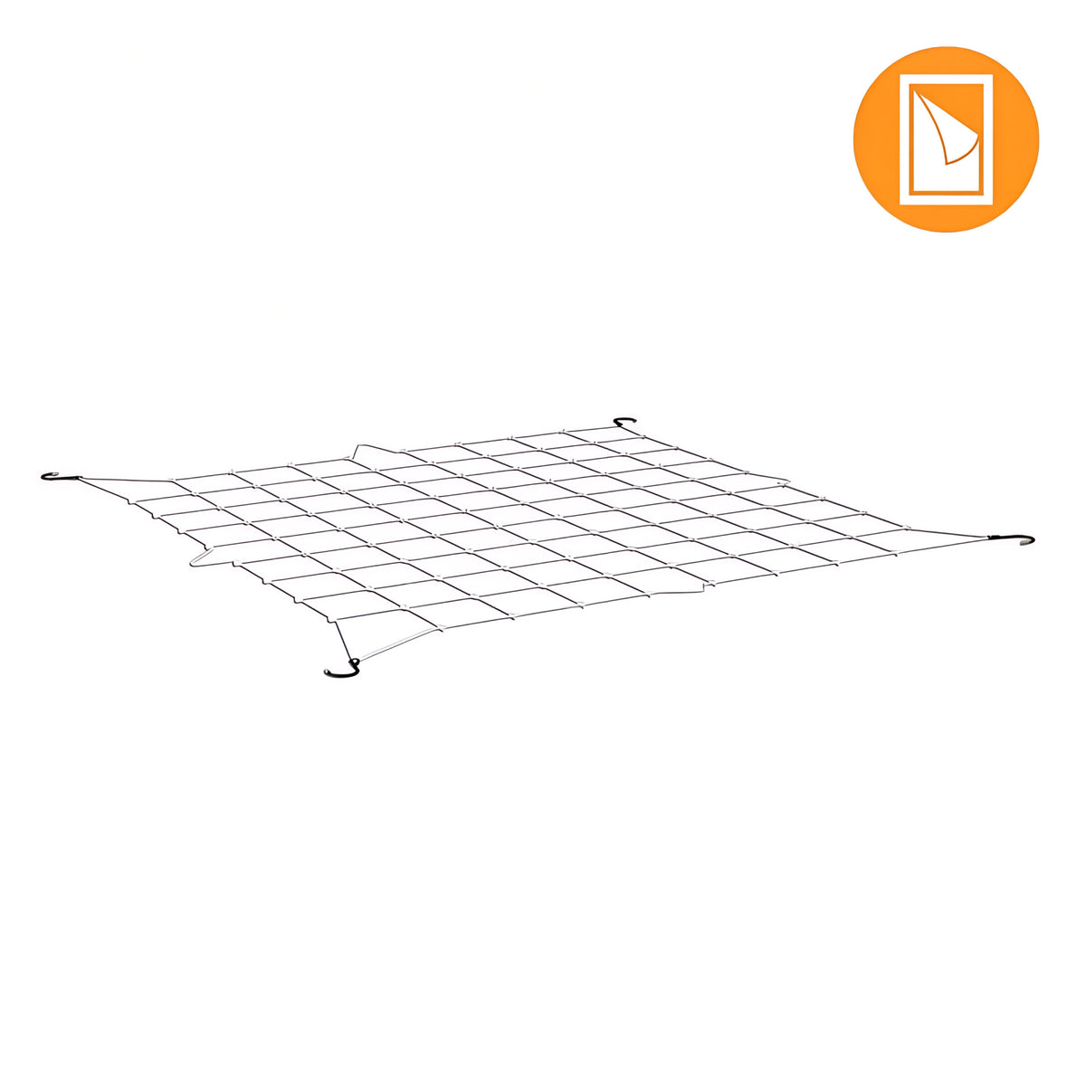Trellis netting for plants, 5x3ft, with hooks for hanging.