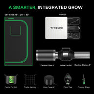 VIVOSUN GIY-32 Standard Grow Tent Kit Integrated Grow