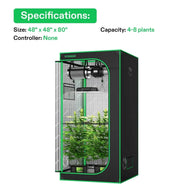 VIVOSUN GIY-44 Standard Grow Tent Kit Specifications