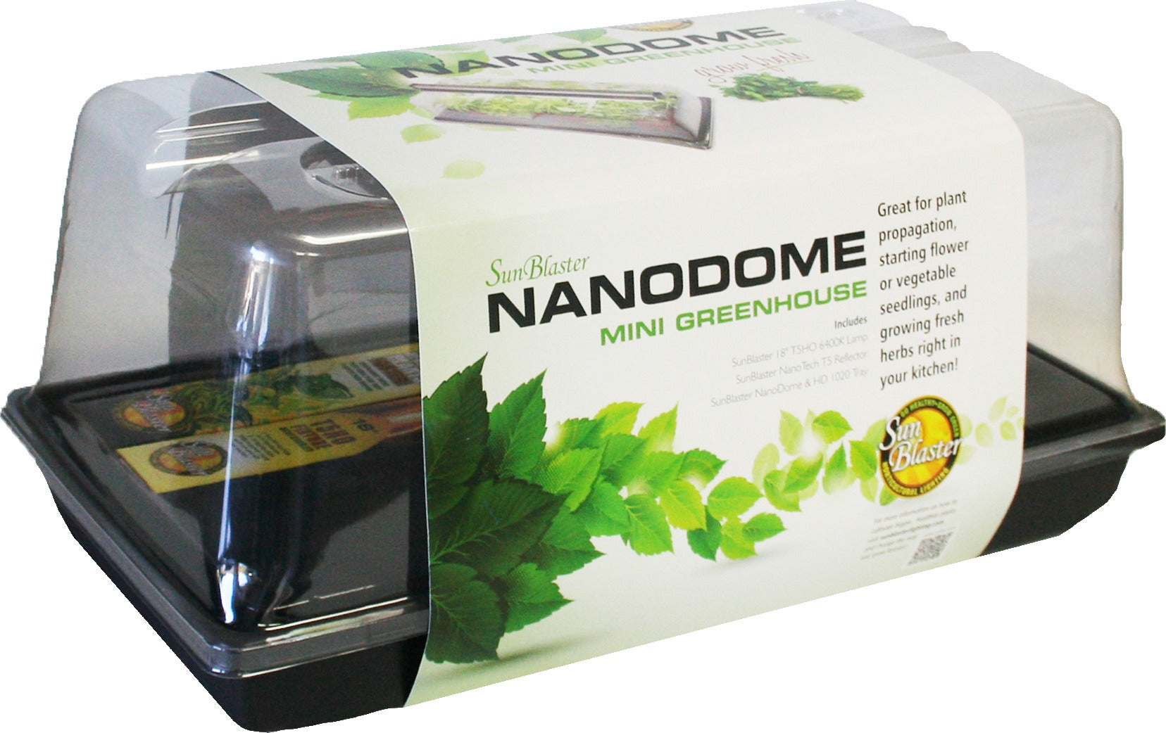 SunBlaster T5HO Mini Greenhouse Kit - 18W 6400K | 10x20