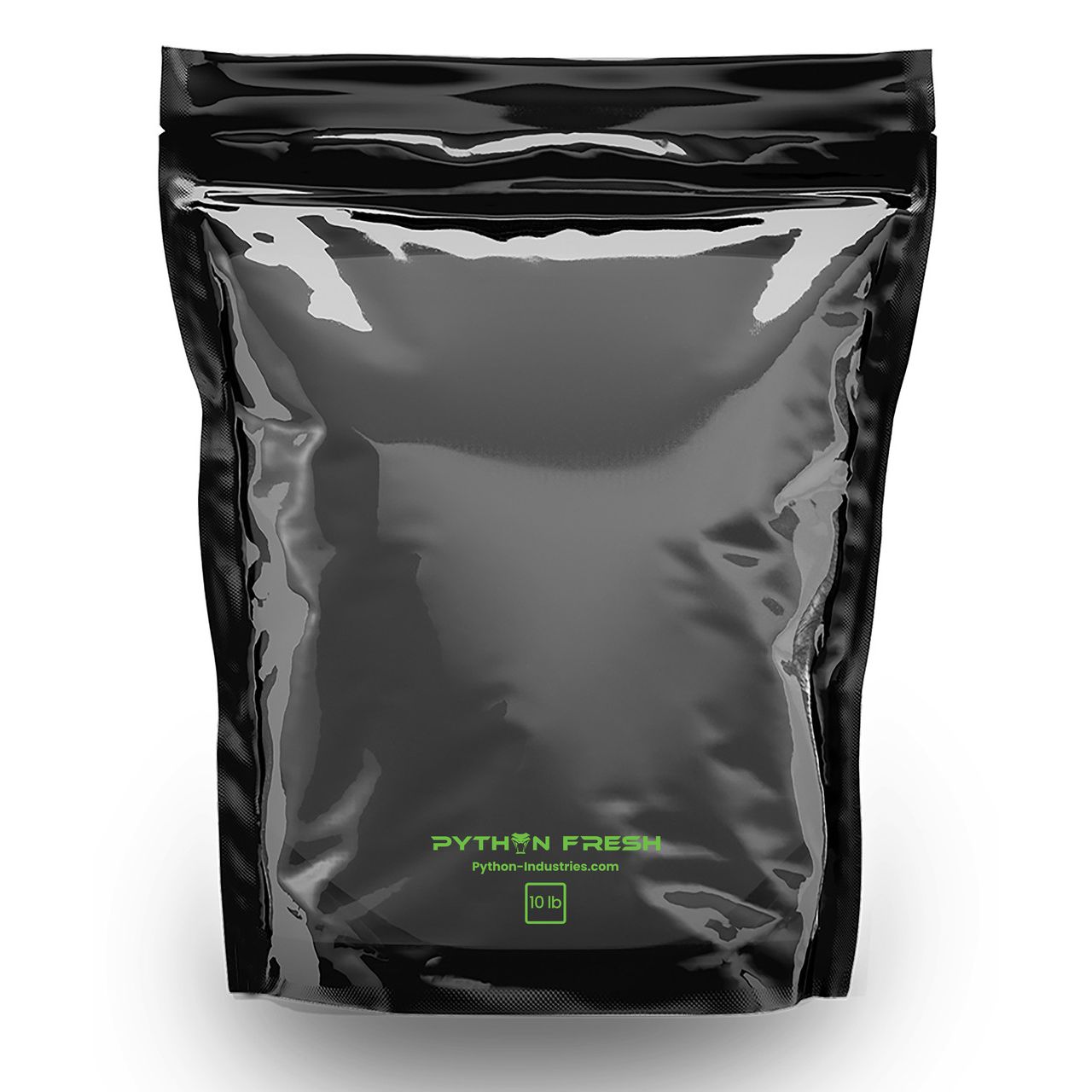 Python Transport Bag Python Fresh Bags 10 LB Storage Bags Black with Window - 25 Pack