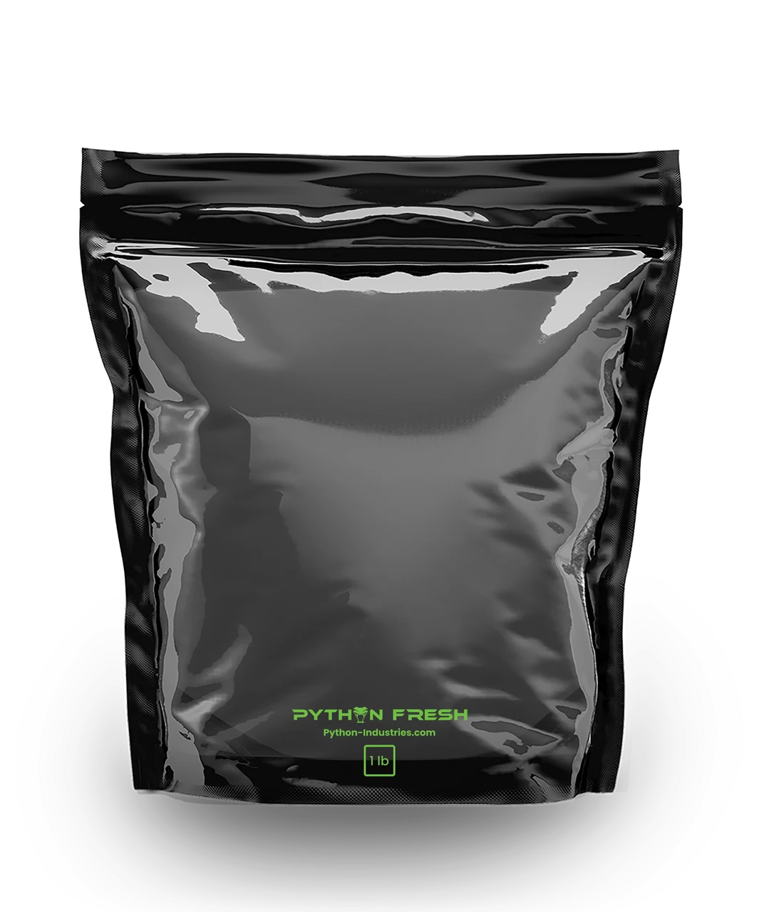 Python Fresh Bags 1 LB Storage Bags Black with Window - 25 Pack