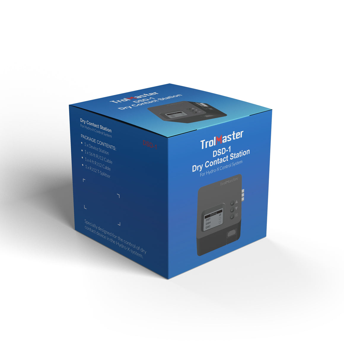 TrolMaster DSD-1 Dry Contact Station box with device image on the side, set against a white background.