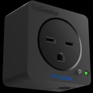 TrolMaster DSP-2 environmental controller, black, with power outlet, programming button, and green indicator light.